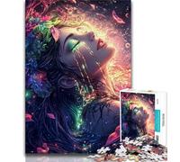Anime Girl 1000 Piece Jigsaw Puzzles,Challenging To Complete But Fun And Humorous with Matching Poster And Trivia Sheet 38x26cm