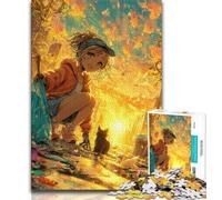 Anime Girl 1000 Piece Jigsaw Puzzles for Adults & Teens,Challenging To Complete But Fun And Humorous Unique Home Decor And Gifts (38x26cm)