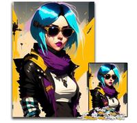 Anime Girl 1000 Piece Puzzle Puzzles for Adults for Teenagers Family Game Night BrainChallenging Gift Idea 1000 PCS(75x50cm)