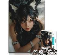 Anime Girl Adult Jigsaws 1000 Pieces Difficult,Learning Educational Toys Family Games with Matching Poster And Trivia Sheet 38x26cm