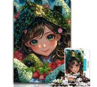 Anime Girl Adult Puzzles 1000 Pieces,Challenging To Complete But Fun And Humorous Birthday Present,Gifts,Wall Art (75x50cm)