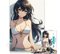 Anime Girl Against A Wall 1000 Piece Puzzle For Adults Mind Skill Play Laser Cut for Flawless Fit Rewarding Activity for Rainy Days (38x26cm)