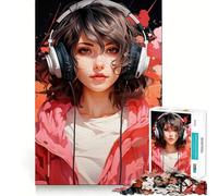 Anime Girl Ai Jigsaw 1000 Pieces Memory Skill Fun Smooth Edge Perfect Interlock Fun-filled Way to Fill Empty Hours (50x75cm)