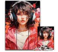 Anime Girl Ai Jigsaw Puzzles for Adults 1000 Piece Impossible Jigsaw Puzzles for Adults Perfect for Family Fun on Holidays 1000 PCS(75x50cm)