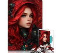 Anime Girl And Cat Jigsaw Puzzles for Teenagers 1000 Jigsaws,for Educational Game Challenge Toy Unique Home Decor And Gifts (75x50cm)