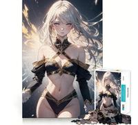 Anime Girl Athena 1000 Piece Jigsaw Puzzles Mind Challenge Toy High Precision Die Cut Amusing Challenge for Waiting Time (38x52cm)