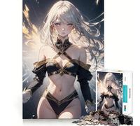 Anime Girl Athena Jigsaw Puzzle 1000 Pieces Cognitive Fun Play High Precision Die Cut Unique Gift for Stress Relief (50x75cm)