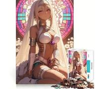 Anime Girl Bride in White Gaming Jigsaw Puzzle 1000 Pieces Cognitive Fun Play High Precision Die Cut Unique Gift for Stress Relief (38x26cm)