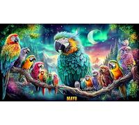 Anime girl by stained glass window 1000 Piece Jigsaw Puzzle - Fun Present Great Gift Idea Wall Decoration for Adults 38x52/1000pcs