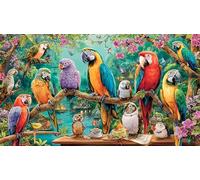 Anime girl by stained glass window 1000 Piece Jigsaw Puzzle - Fun Present Great Gift Idea Wall Decoration for Adults 38x26/1000pcs