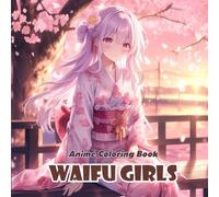 Anime Girl Coloring Book: Waifu Girls - 40+ Cute and Beautiful Anime Waifu Illustrations for Teens and Adults: A Fun and Relaxing Coloring Book ... Stylish, and Charming Anime Waifu Characters