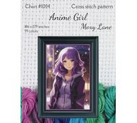 Anime Girl: Cross stitch pattern