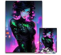 Anime Girl Cute 1000 Piece Jigsaw Puzzles for Adults Difficult Puzzles for Adults for Teenagers Family Game Night BrainChallenging Gift Idea 1000 PCS(75x50cm)