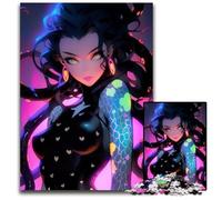 Anime Girl Cute Adult Jigsaw Puzzles 1000 Pieces Challenging Puzzles Home Decor Brain Teaser Game for Teenagers & Family Interaction 1000 PCS(38x26cm)