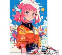 Anime Girl Cuteness Puzzle Brain Teaser Paper Rectangular Jigsaw Puzzle for Adults Teen 1000pcs (26x38cm)