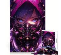 Anime Girl Cybergoth Demon Jigsaw Puzzle for Adults 1000 Pieces Memory Training Quiet Recreation Flawless Cut Holiday Treat (38x52cm)