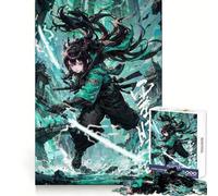 Anime Girl Cyberpunk Ninja Jigsaw 1000 Pieces for Adults Cognitive Recall Peaceful Escape Sharp Cut Seasonal Gift (50x75cm)