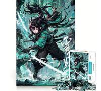 Anime Girl Cyberpunk Ninja Jigsaw for Adults 1000 Pieces Brain Memory Game Laser Cut for Flawless Fit Unique Gift for Stress Relief (38x26cm)