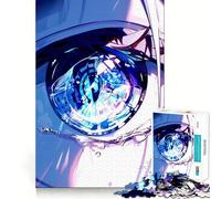 Anime Girl Eye Jigsaw for Adults1000 Pieces Brain Focus Game Precision Cut Smooth Edges Amusing Challenge for Waiting Time (50x75cm)
