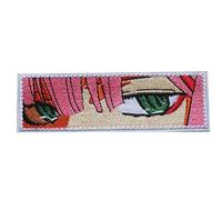Anime Girl Eyes Embroidery Patch Military Tactical Morale Patch Badges Emblem Applique Hook Patches for Clothes Backpack Accessories