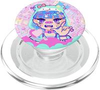 Anime girl eyes, japan culture art, japanese aesthetic PopSockets PopGrip for MagSafe