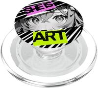 Anime girl eyes, japan culture art, japanese aesthetic PopSockets PopGrip for MagSafe