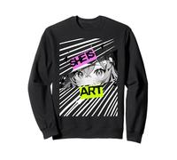 Anime girl eyes, japan culture art, japanese aesthetic Sweatshirt