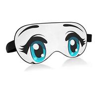 Anime Girl Eyes Sleep Mask Blindfold Blackout Cooling Funny Eye Mask for Sleeping with Elastic Strip for Women Man