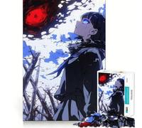 Anime Girl Facing Darkness Jigsaw for Teenagers1000 Pieces Mind Boost Game Firm Fit Secure Assembly Bonding Activity for Loved Ones (38x26cm)
