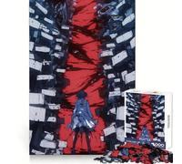 Anime Girl Facing Fear for Adults 1000 Piece Jigsaw Puzzle Sharp Recall Calm Recreation Uniform Cut Festive Present (38x52cm)