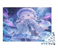 Anime Girl Fantasy Puzzle 1000 Pieces Recycled Paper for Adults Puzzle for Adults Fun Challenging Family Game Fun Home Present Great Gift Idea 52x38cm/1000pcs