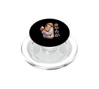 Anime Girl Fox Hug Kawaii Cozy Aesthetic 突やかが PopSockets PopGrip for MagSafe