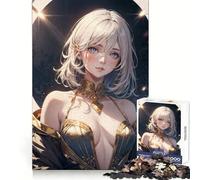 Anime Girl Freyja Jigsaw Puzzle for Teenagers 1000 Pieces Brain Teasing Pleasant Leisure Smooth Edges Ideal Xmas Gift (38x26cm)