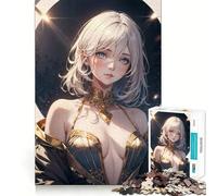 Anime Girl Freyja Jigsaw Puzzle1000 Pieces Mind Train Fun Clean Cut Sturdy Components Captivating Leisure for Cozy Indoors (50x75cm)