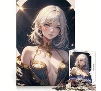 Anime Girl Freyja Jigsaw Puzzles 1000 Pieces for Teenagers Sharp Memory Calm Leisure Neat Edges Festive Gift (50x75cm)