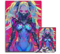 Anime Girl Futuristic Jigsaw Puzzles for Adults 1000 Piece Difficult Puzzles for Adults Perfect DIY Art Decor Or Birthday Gift 1000 PCS(75x50cm)