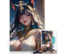 Anime Girl Goddess Jigsaw Puzzle 1000 Piece Creative Skill Toy Clean Cut Sturdy Components Travel-friendly Brain Game Gift (50x75cm)