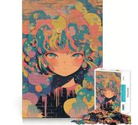Anime Girl Graffiti Jigsaw 1000 Pieces for Teenagers Mind Boost Fun Zero Gap Captivating Leisure for Cozy Indoors (50x75cm)