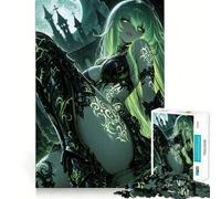Anime Girl in Dark Fantasy Setting 1000-piece Jigsaw Puzzles Brain Focus Game Expert Cutting Craftsmanship Fascinating Hobby for Idle Moments (50x75cm)