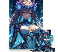 Anime Girl in Futuristic Armor 1000-piece Puzzle for Teenagers Mind Skill Fun Uniform Size Precise Pieces Relaxing Indoor Group Activity (50x75cm)