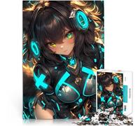 Anime Girl in Futuristic Gear1000 Piece Jigsaw Puzzles for Adults Brain Teaser Game Fun at Home Activities, Birthday Present,Travel Gifts, 38x26cm