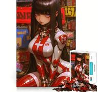 Anime Girl in Sci-Fi Suit Gaming 1000 Piece Puzzle For Adults Mind Skill Play Laser Cut for Flawless Fit Rewarding Activity for Rainy Days (50x75cm)