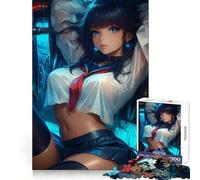 Anime Girl in Wet Uniform 1000-piece Puzzle for Teenagers Mind Wellness Relaxed Leisure Sharp Edges Heartfelt Gift (50x75cm)