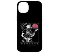 Anime Girl Japanese Music is Life Electric Guitar Punk Japan Case for iPhone 14 Plus