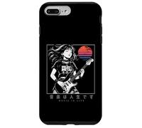 Anime Girl Japanese Music is Life Electric Guitar Punk Japan Case for iPhone 7 Plus/8 Plus