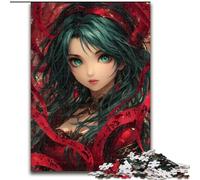 Anime Girl Jigsaw Puzzles for Adults 1000 Jigsaws, Challenging Game Toys Every Piece Is Unique - Challenging Family Fun Game (26x38cm)