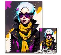 Anime Girl Jigsaw Puzzles for Adults 1000 Piece Impossible Jigsaw Puzzles for Adults Perfect for Family Fun on Holidays 1000 PCS(38x26cm)