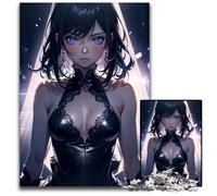 Anime Girl Jigsaw Puzzles for Adults 1000 Piece Impossible Jigsaw Puzzles for Adults Perfect for Family Fun on Holidays 1000 PCS(75x50cm)