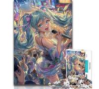 Anime Girl Jigsaw Puzzles for Adults 1000 Pieces,Help The Brain Exercise Addictive Toys to Cultivate Patience Suitable for Couples (38x26cm)