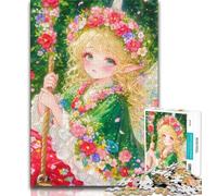 Anime Girl Jigsaw Puzzles for Adults 1000,Staycation Kill Time Every Piece Is Unique - Challenging Family Fun Game (75x50cm)